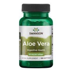 Swanson Aloe Vera, 25mg - 100 softgels