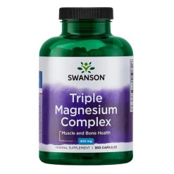 Swanson Triple Magnesium Complex, 400mg - 300 caps