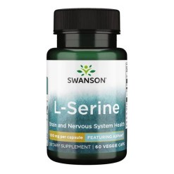 Swanson L-Serine, 500mg - 60 vcaps