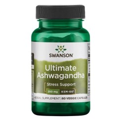 Swanson Ashwagandha Ultimate KSM-66, 250mg - 60 vcaps