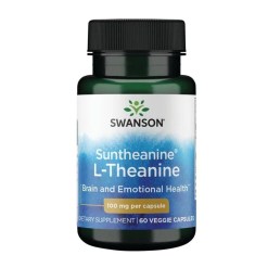 Swanson Suntheanine L-Theanine, 100mg - 60 vcaps