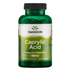 Swanson Caprylic Acid, 600mg - 60 softgels