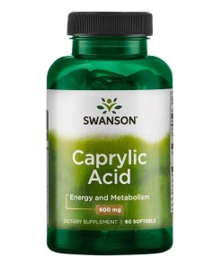 Caprylic Acid, 600mg - 60 softgels