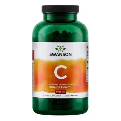 Swanson Vitamin C with Rose Hips Extract, 1000mg - 250 caps