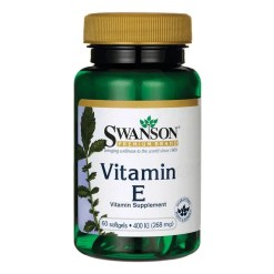 Swanson Vitamin E, 400 IU - 60 softgels