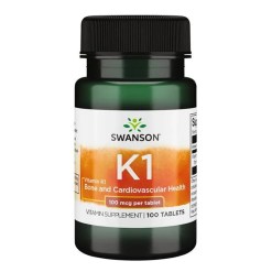Swanson Vitamin K1, 100mcg - 100 tablets