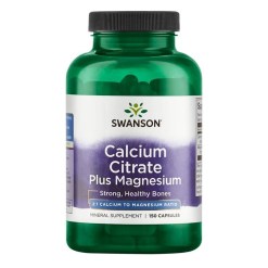 Swanson Calcium Citrate Plus Magnesium - 150 caps