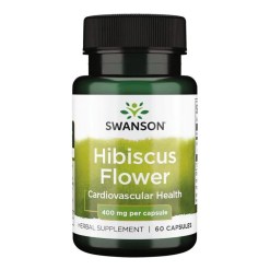 Swanson Hibiscus Flower, 400mg - 60 caps