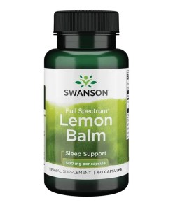 Full Spectrum Lemon Balm, 500mg - 60 caps