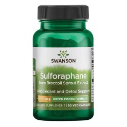 Swanson Sulforaphane from Broccoli Sprout Extract, 400mcg - 60 vcaps