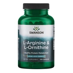 Swanson L-Arginine & L-Ornithine - 100 caps