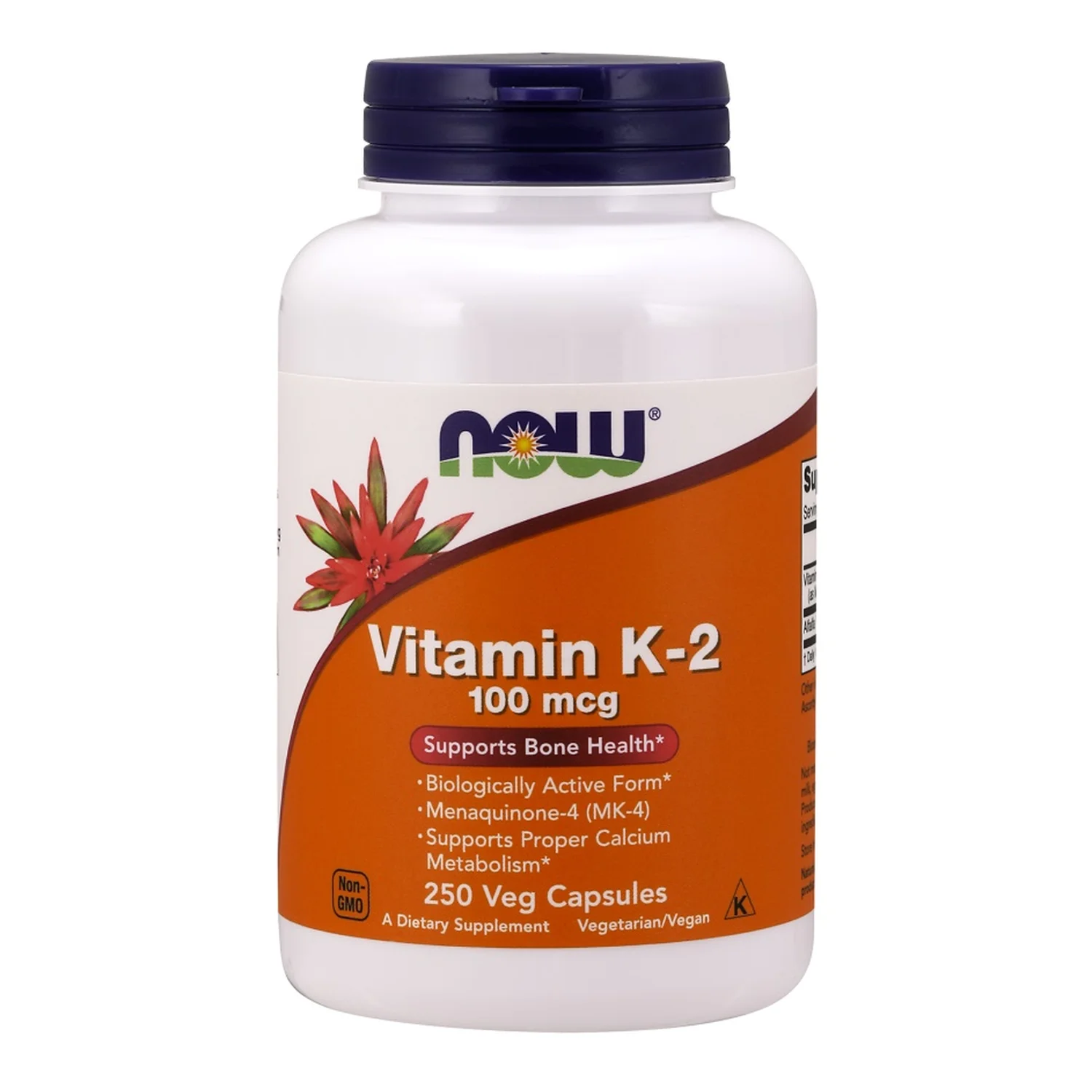 NOW Foods Vitamin K-2, 100mcg - 250 vcaps