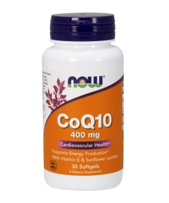 CoQ10 with Vitamin E & Sunflower Lecithin, 400mg - 30 softgels