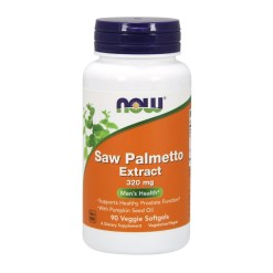 NOW Foods Saw Palmetto Extract with Pumpkin Seed Oil, 320mg - 90 veggie softgels