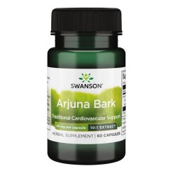 Swanson Arjuna Bark (10:1) Extract, 40mg - 60 caps