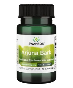 Arjuna Bark (10:1) Extract, 40mg - 60 caps