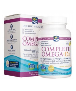 Complete Omega-D3, 565mg Lemon - 60 softgels