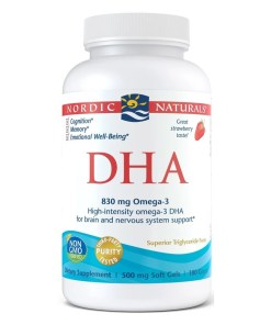 DHA, 830mg Strawberry - 180 softgels