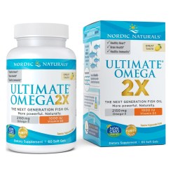 Ultimate Omega 2X with Vitamin D3, 2150mg Lemon - 60 softgels