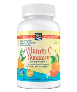 Vitamin C Gummies, 250mg Tangerine - 120 gummies