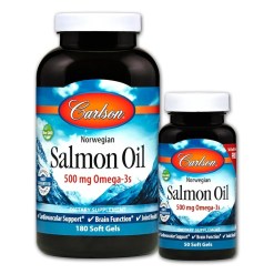 Carlson Labs Norwegian Salmon Oil - 180 + 50 softgels