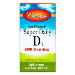 Carlson Labs Super Daily D3, 2000 IU - 10 ml.