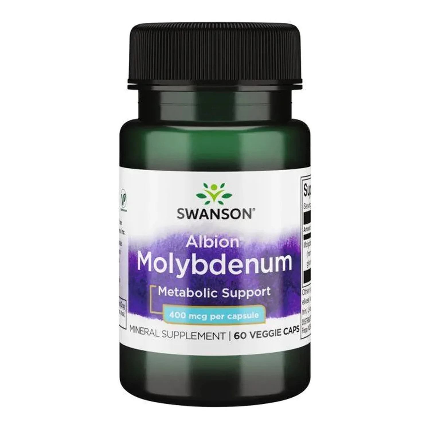Swanson Albion Molybdenum, 400mcg - 60 vcaps
