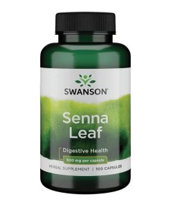 Senna Leaf, 500mg - 100 caps