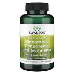Swanson Full Spectrum Cinnamon, Fenugreek and Gymnema - 120 caps