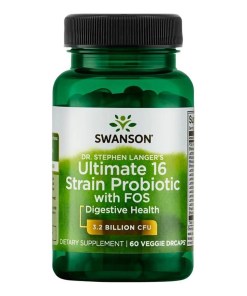 Dr. Stephen Langer's Ultimate 16 Strain Probiotic with FOS, 3.2 Billion CFU - 60 vcaps