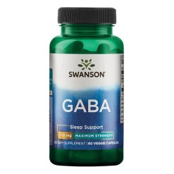 GABA, 750mg Maximum Strength - 60 vcaps