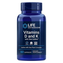 Vitamins D and K with Sea-Iodine - 60 caps
