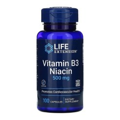 Life Extension Vitamin B3 Niacin, 500mg - 100 caps