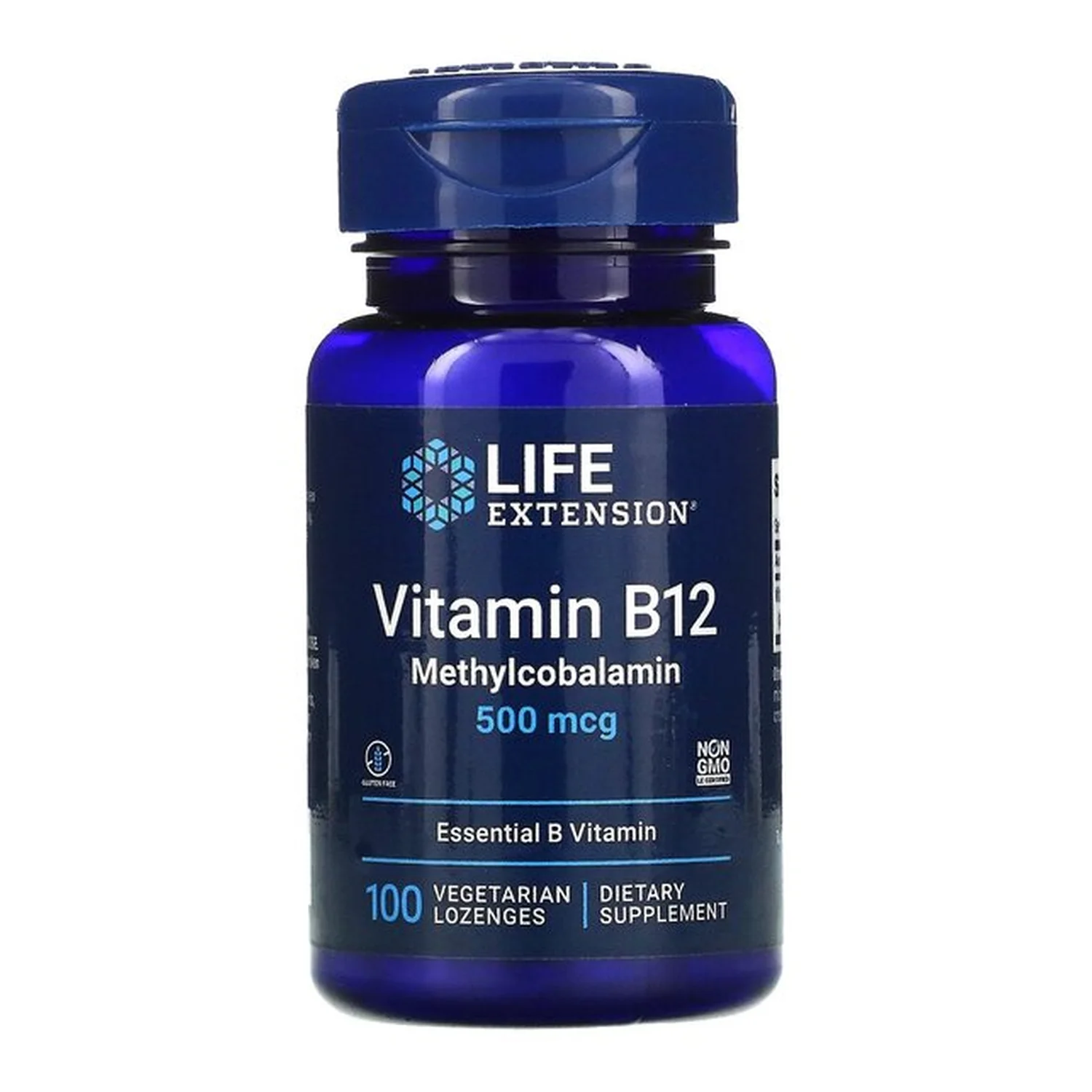 Vitamin B12 Methylcobalamin, 500mcg - 100 vegetarian lozenges