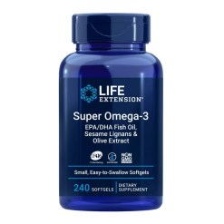 Super Omega-3 EPA/DHA with Sesame Lignans & Olive Extract - 240 softgels