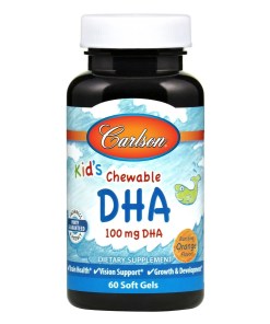 Kid's Chewable DHA, 100mg Orange - 60 softgels