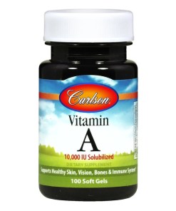 Vitamin A Solubilized, 10 000 IU - 100 softgels