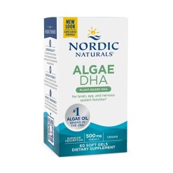 Nordic Naturals Algae DHA, 500mg - 60 softgels