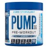 Pump 3G Pre-Workout (Zero Stimulant), Icy Blue Raz (EAN 634158794353) - 375 grams
