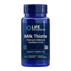 Life Extension Milk Thistle, Silymarin-Silibinins-Isosilybin A & B - 60 vcaps