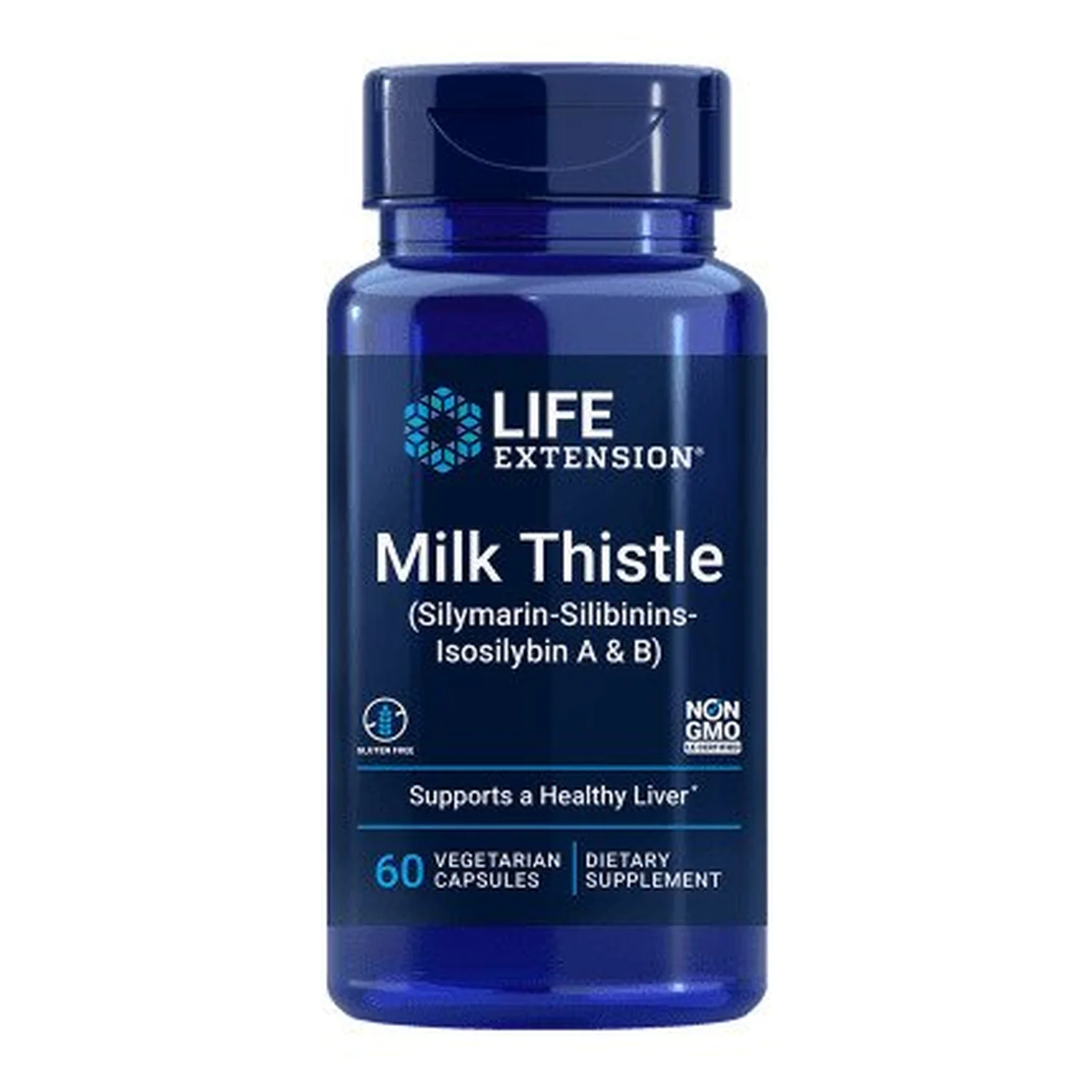 Life Extension Milk Thistle, Silymarin-Silibinins-Isosilybin A & B - 60 vcaps