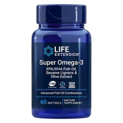 Super Omega-3 EPA/DHA with Sesame Lignans & Olive Extract - 60 softgels