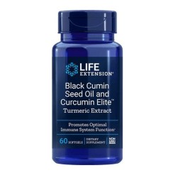 Black Cumin Seed Oil and Curcumin Elite Turmeric Extract - 60 softgels