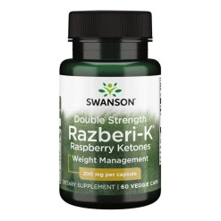 Swanson Double Strength Razberi-K, 200mg - 60 vcaps