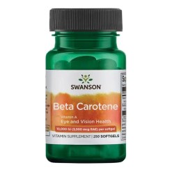 Swanson Beta-Carotene (Vitamin A), 10 000 IU - 250 softgels