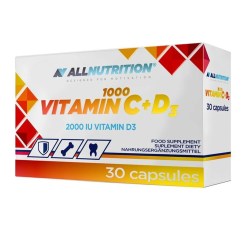Allnutrition Vitamin C 1000 + D3 - 30 caps