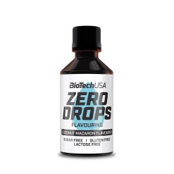 BioTechUSA Zero Drops, Coconut Macaron - 50 ml.