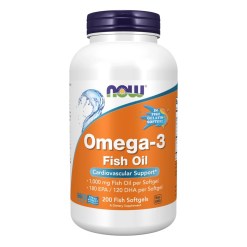 Omega-3 Fish Oil, Molecularly Distilled - 200 fish softgels