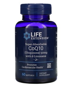 Super Absorbable CoQ10 with d-Limonene, 50 mg - 60 Softgels