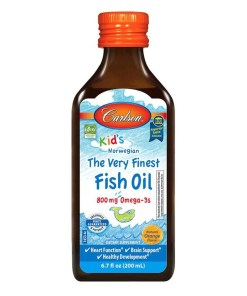 Kid's The Very Finest Fish Oil, 800mg Natural Orange - 200 ml.